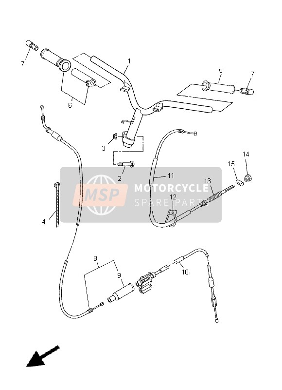 Yamaha CS50Z 2015 Steering Handle & Cable for a 2015 Yamaha CS50Z